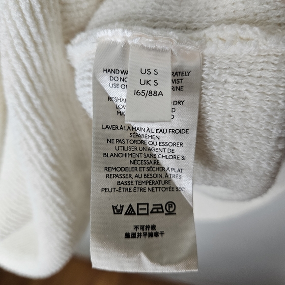 Free People Ottoman Slouchy Tunic Sweater Sz S Ecru Textured Oversized - Picture 5 of 8